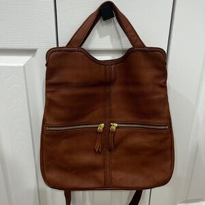Fossil Brown Leather Handbag